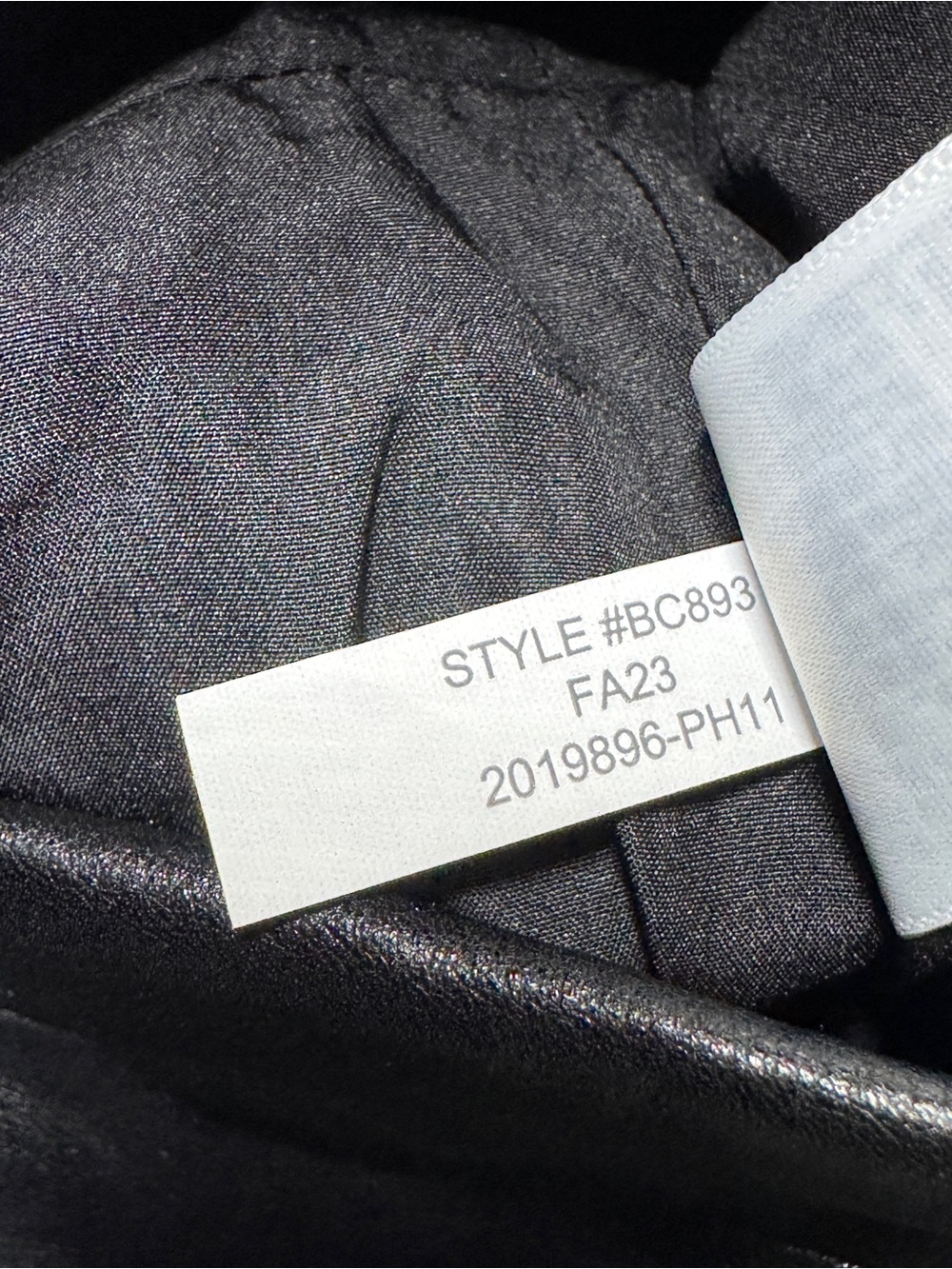 {J. Crew} Black Faux Vegan Leather A-Line Mini Skirt WSK46 - Picture 6 of 7